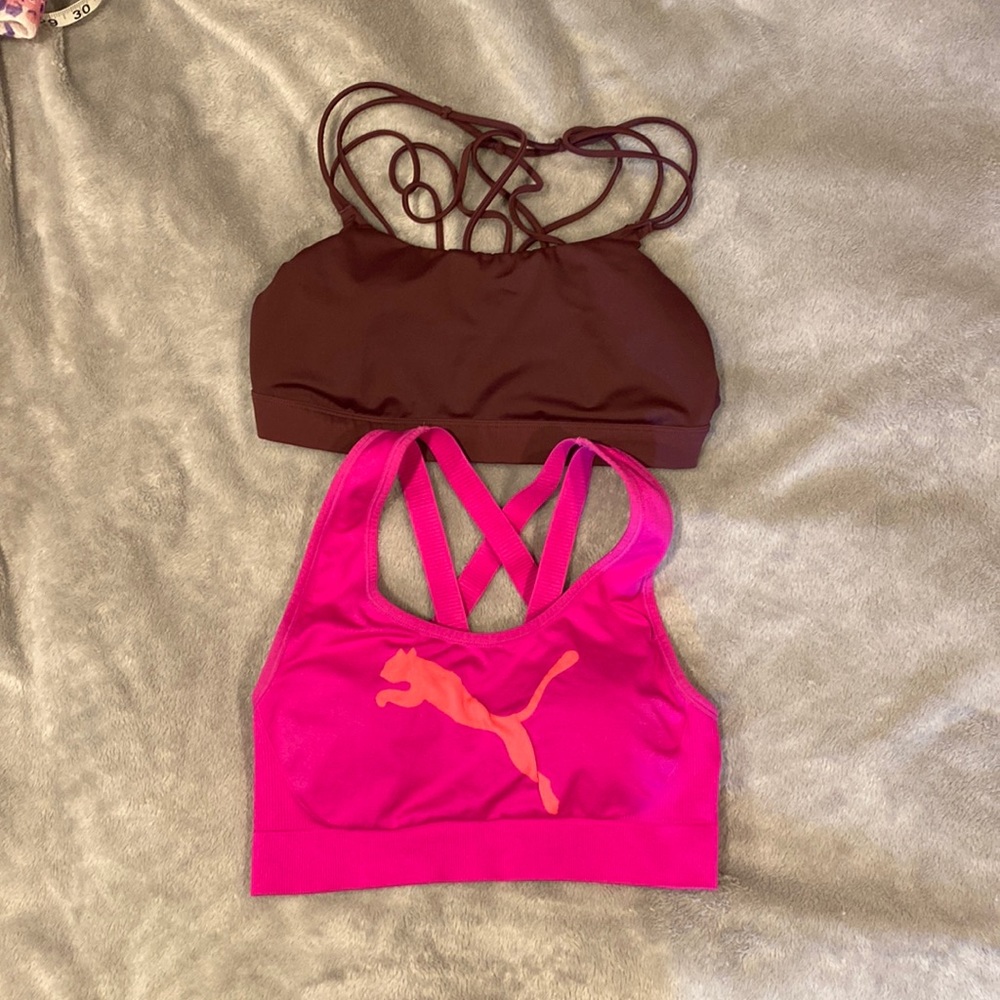 Puma and All in Motion bras. Soft cup.